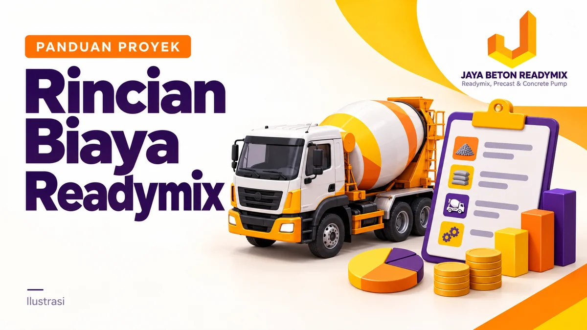 Ilustrasi biaya readymix — panduan Jaya Beton Readymix