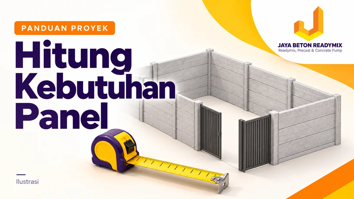 Ilustrasi kebutuhan pagar panel beton — panduan Jaya Beton Readymix