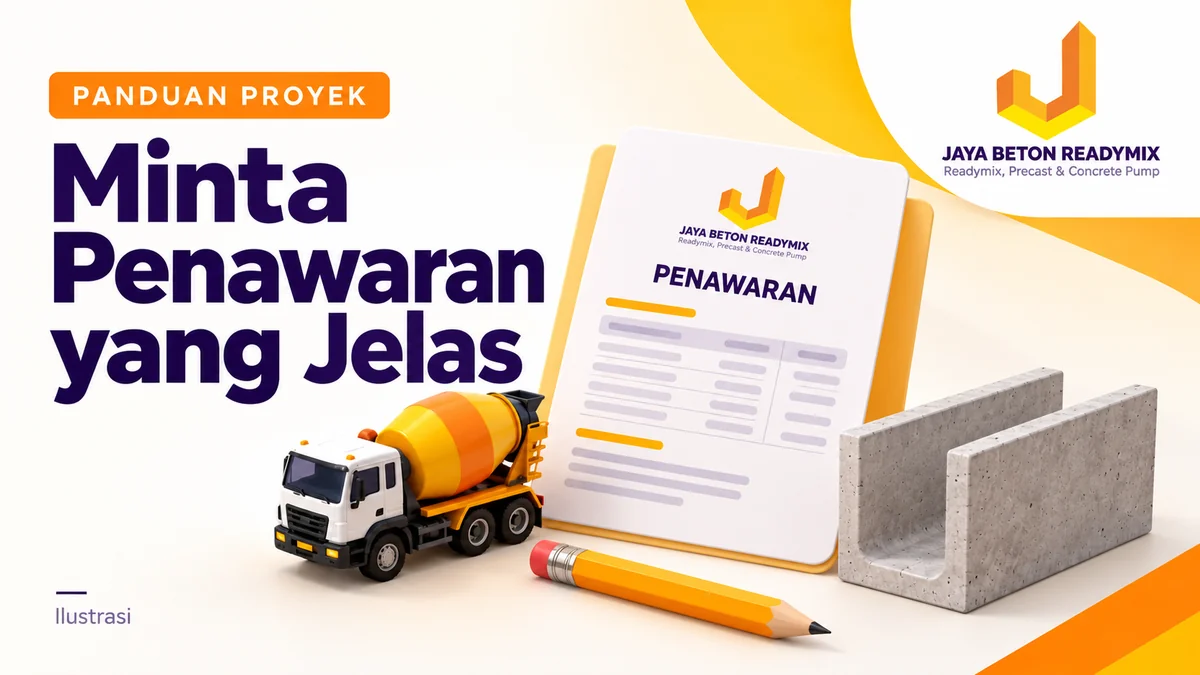 Ilustrasi penawaran readymix — panduan Jaya Beton Readymix